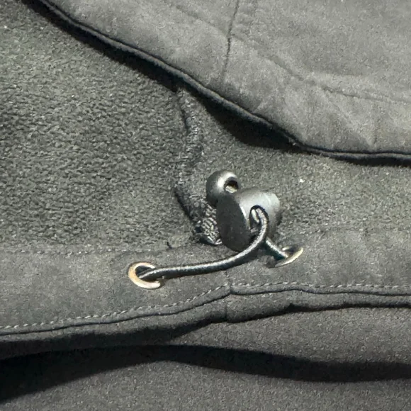 Black Diamond Black Full Zip Softshell Jacket Fleece Lined Outdoor Women Size XL - Picture 8 of 8